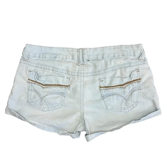 BONGO Women's Light Blue Denim Shorts low waist short shorts size 9 - Picture 3 of 4